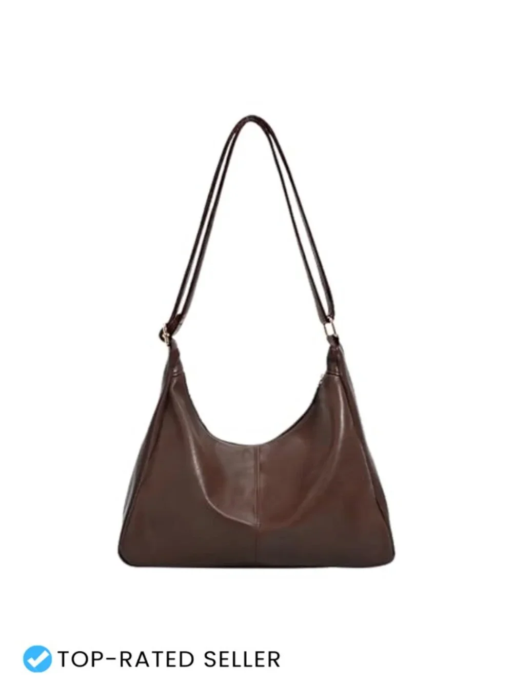 Slouchy Hobo Crossbody Bag Vegan Leather Shoulder Purse
